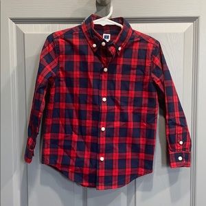 Janie and Jack Boys LS Plaid Shirt - Size 3